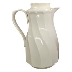 Thermos Coffee Butler White Carafe 32oz Karafe West Germany Geometric Decanter